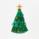 Lighted Christmas Tree Hat, Fabric, 3-LR44 Batteries Incl, 17"