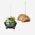 Taco / Guacamole Orn,  Glass, 3.75", 4"