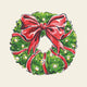 Holiday Wreath Cocktail Napkin 20 count