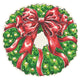 Holiday Wreath Die-cut Placemat - 12 Sheets