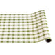 Moss Painted Check Runner - 20" x 25'