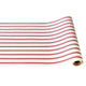 Red Linen Stripe Runner - 20" x 25'