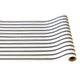 Black Linen Stripe Runner - 20" x 25'