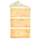 CAKE SLICE TABLE ACCENT - PACK OF 12