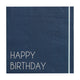 Happy Birthday Blue Luncheon Eco Paper Napkins