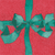 Tied With A Bow Red/spruce Napkin Cocktail
