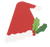Santa Hat--Die-Cut Napkin Airlaid Party Sz D-Cut 15 In