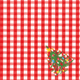 Christmas Tree Gingham Napkin Cocktail