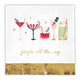 Jingle All Foil Fringe Napkin