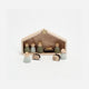 Flocked Nativity - Set of 9