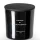 Amber & Sandalwood Black 21 oz/600 gm. 3 wick XL Candle
