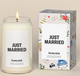 Just Married Candle