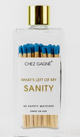 Left of My Sanity - Glass Bottle Matches