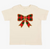 Christmas Plaid Bow Short Sleeve T-Shirt