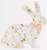 Elegant Floral Bunny Shaped Plates