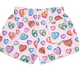 Candy Hearts Plush Shorts