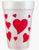 Valentine Scattered Hearts - 16oz Styrofoam Cups
