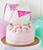 Pink Happy Birthday Cake Topper