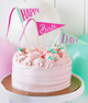 Pink Happy Birthday Cake Topper