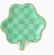 Checkered Shamrock Paper Plate
