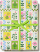 Retro Flower Wrapping Paper