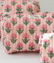 Blush Marigold Print Travel/Makeup/Organizer/Bag