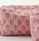 Blush Pink Print Travel/Make Up Storage/Organizer-