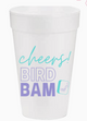 Cheers! Bird Bam Mahjong Foam Cups 16 oz Cups