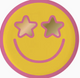 Ceramic Trinket Dish | Gold Smiley Face