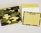Boxed Greeting Cards - 12 Asst Cards - Camo + Gray Gingham