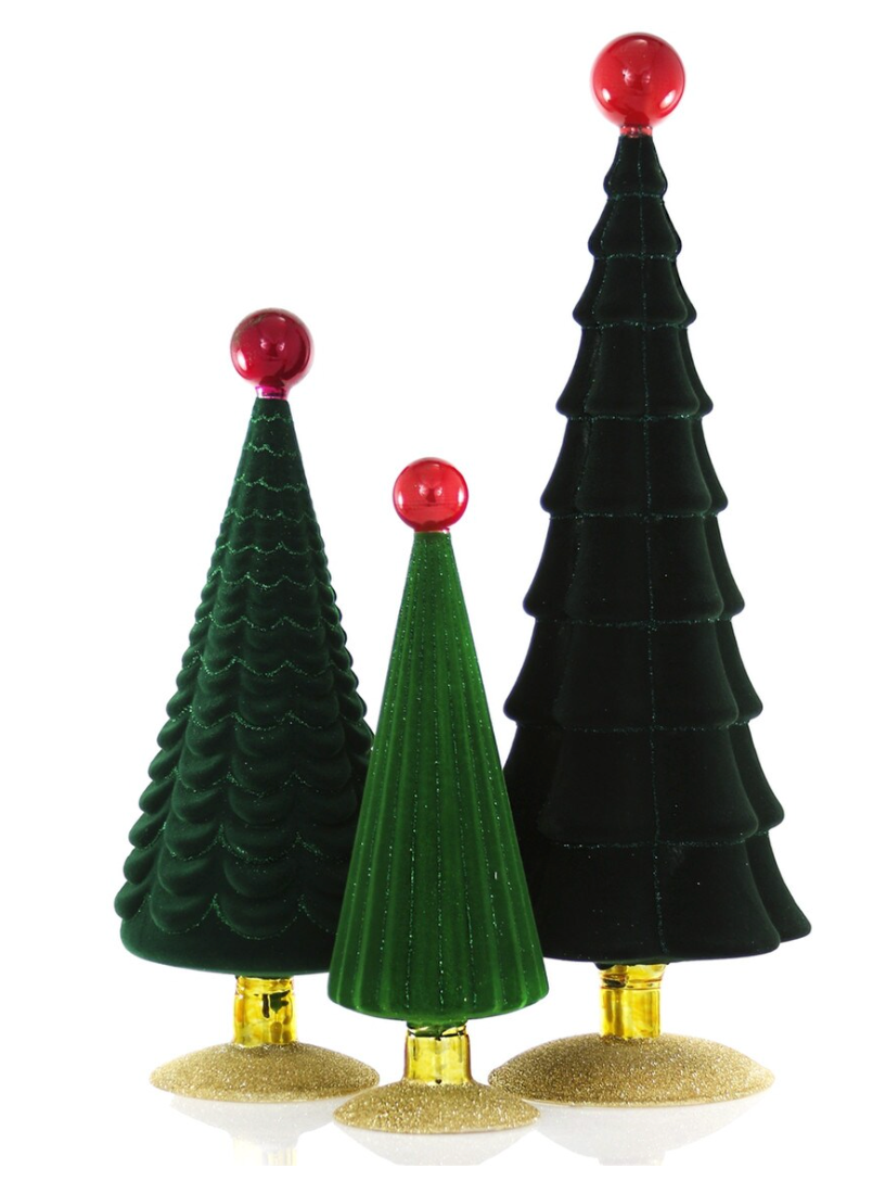 Green Crushed Velvet Tree