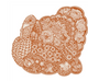 DIE-CUT HARVEST TURKEY PLACEMAT - 12 SHEETS