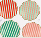 Festive Stripe Dinner Plate
