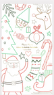 Christmas Coloring Tablecloth