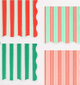 Festive Striped Small Napkins 16ct