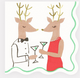Mr. & Mrs. Reindeer Small Napkins (x 16)