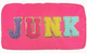 Junk Varsity Collection Nylon Cosmetic Bag Pink Junk Chenille