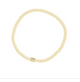 Cream Cabrillo Vinyl Disc Stretch Bracelet