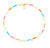 Gold Wildflower Tube Bead Stretch Anklet