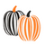 Stripe Pumpkin Napkins
