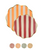 Fall Stripe Side Plates