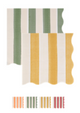 Fall Stripe Small Napkins