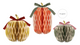 Fall Stripe Paper Honeycomb Pumpkins