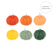 Mini Rainbow Pumpkin Candles