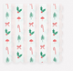 Festive Icon Stripes Large Napkins (x 16)