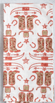 (Ivory) - Cowgirl Boots, Terracotta & Chai Tea Towel