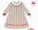 Girls Smocked Santa Dress