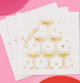 Gold Cheers Napkins - 50 Foil Napkins New Years Eve Nye 2026