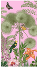 Paradise Garden Pink Guest Towel
