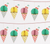Ice Cream Honeycomb Garland